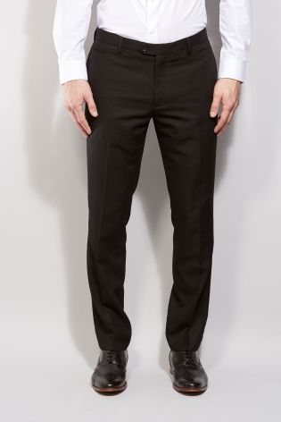 Black Check Slim Fit Suit: Jacket